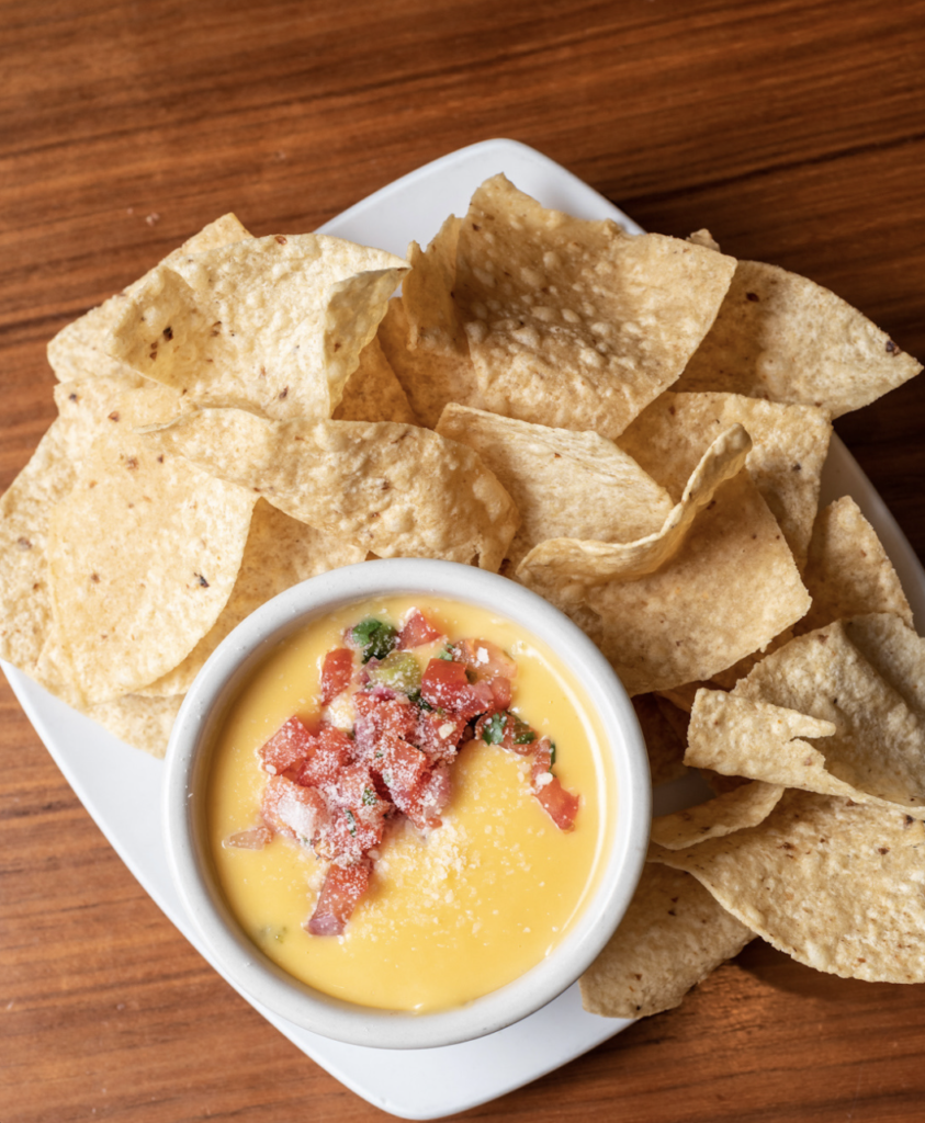Complimentary Queso & Chips with Any Two Entrées