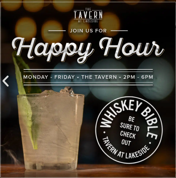 Happy Hour: Drinks from $5 + Appetizers from $6