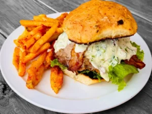 $9.99 Prime Cheeseburger & Fries Mon & Tues Only!