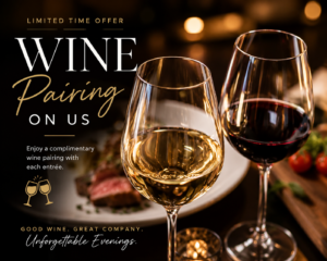 Complimentary Wine Pairing